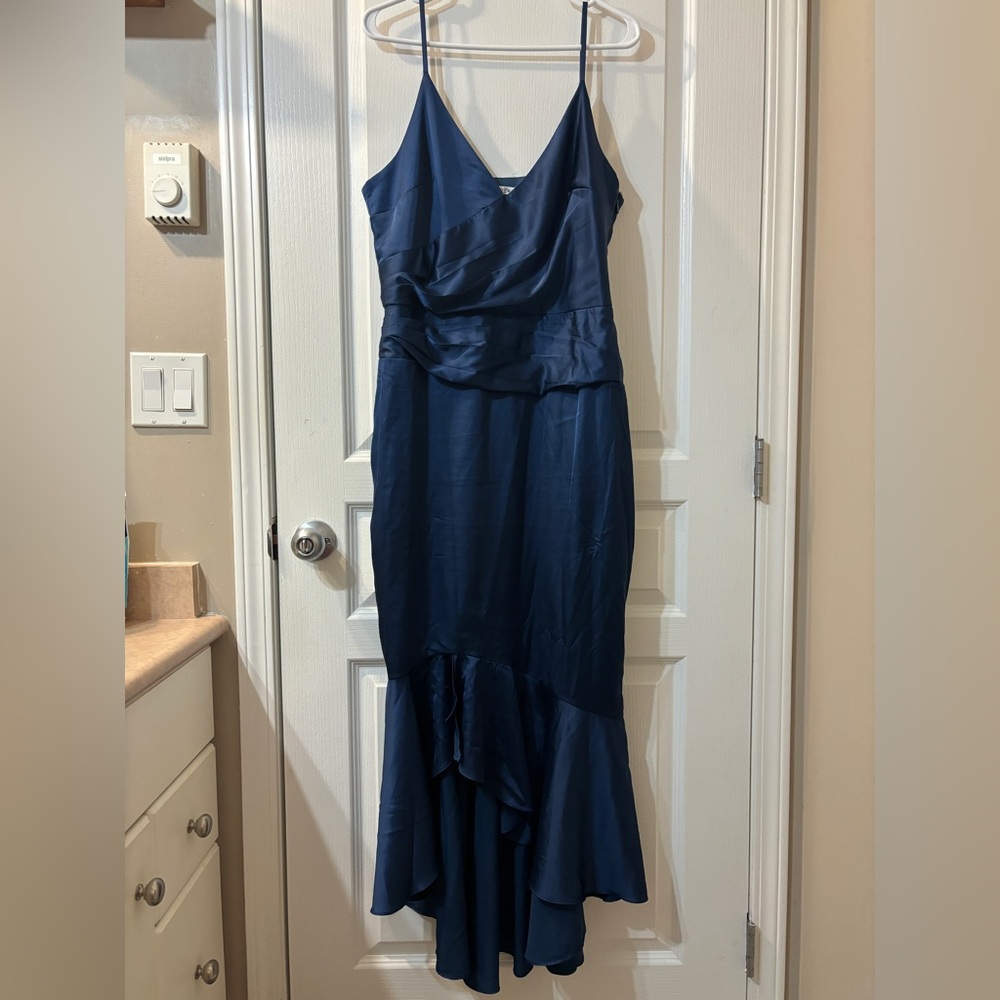 Chi Chi London Navy Blue Maxi Dress